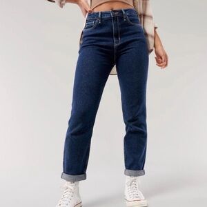 Hollister Ultra High-Rise Dark Wash Mom Jeans